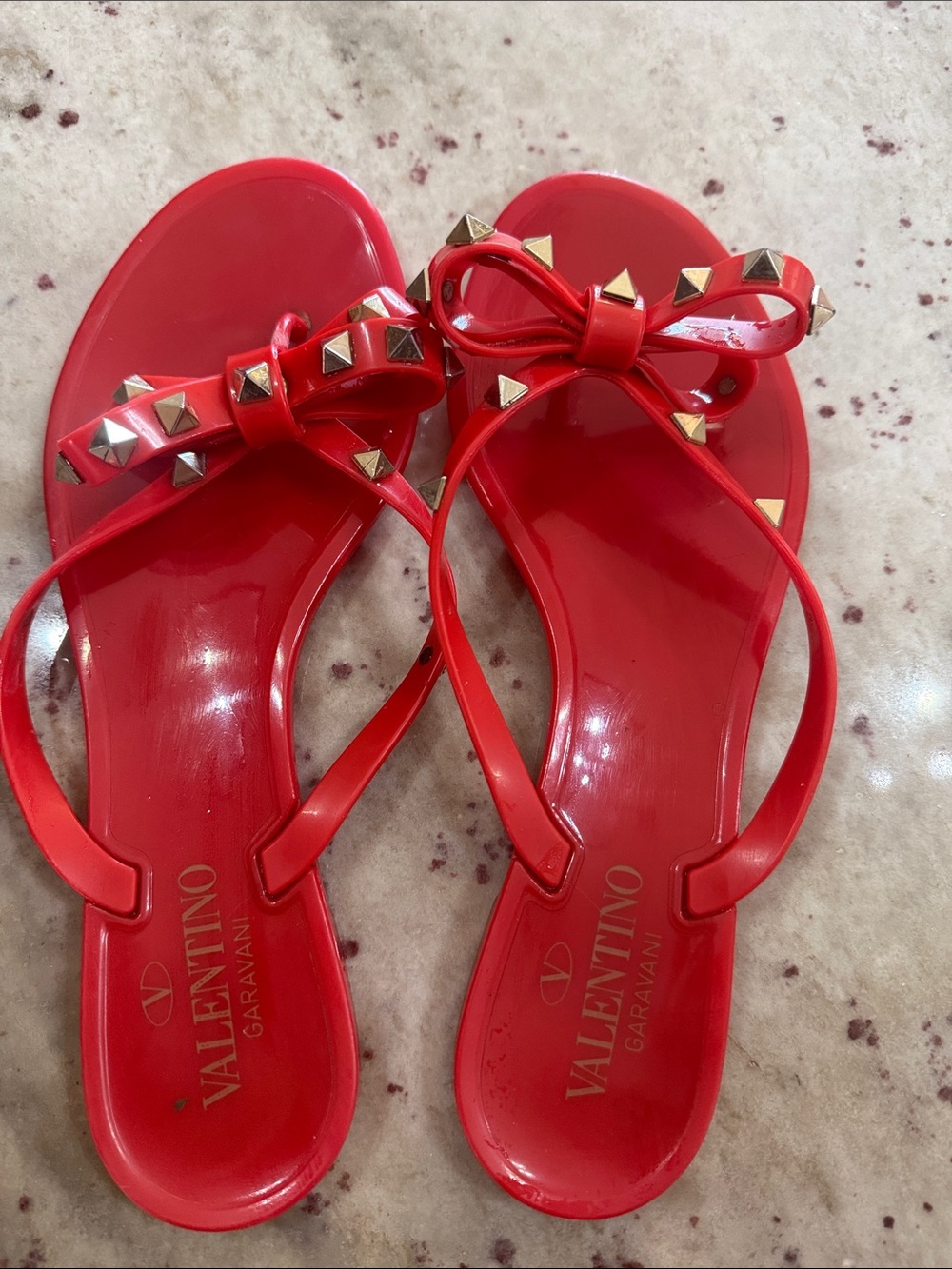 Valentino flip flops size 39